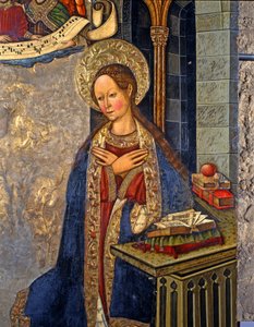 Bebådelsen,1457 (tempera på trä) av Jaume the elder Ferrer