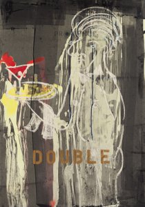 Double, 2010 (blandteknik på akvarellpapper monterat på pannå med recept på baksidan)