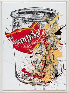Soup Can 6 Campbells, 2019 (husfärg och tusch på duk) av Jay Batlle