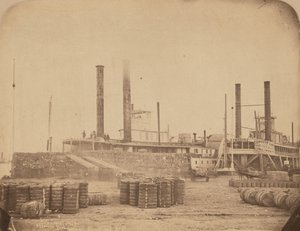 Ångfartyget Magnolia i New Orleans hamn,1858-1861 (foto) av Jay Dearborn Edwards