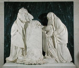 Monument för hjärtat av Victor Charpentier (1732-76) Comte d