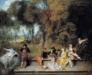 Kärlekens njutningar av Jean-Antoine Watteau