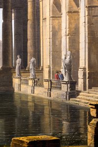 Ruinerna av ett antikt bad av Jean-Baptiste Berlot