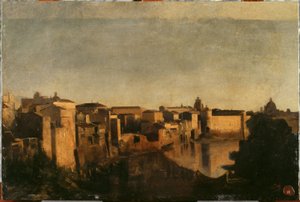 Der Tiber in Rom, zwischen 1856 und 1862