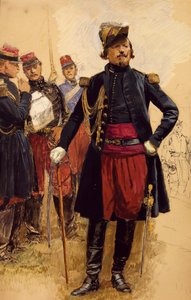Befälhavare för de franska trupperna på Krim, av Jean Baptiste Edouard Detaille (1848-1912). Krimkriget av Jean Baptiste Edouard Detaille