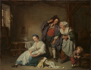 Krossade ägg av Jean-Baptiste Greuze