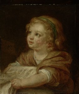 Flicka med notbok av Jean-Baptiste Greuze