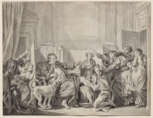Den skyldiga och ångerfulla dottern av Jean-Baptiste Greuze