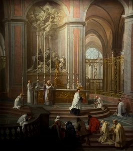 Mässan av Canon Antoine de La Porte omkring 1710 (olja på duk)