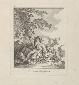The Young Shepherdess, tallrik två från Diverse kläder från de nordliga folken