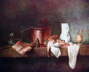 Köksstilleben 1735 av Jean-Baptiste-Siméon Chardin av Jean-Baptiste Simeon Chardin