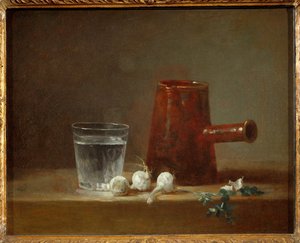 Pot (målning på duk) av Jean-Baptiste Simeon Chardin