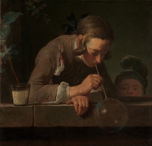 Såpbubblor, ca 1733-34 (olja på duk) av Jean Baptiste Simeon Chardin