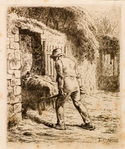 Man med skottkärra av Jean Francois Millet