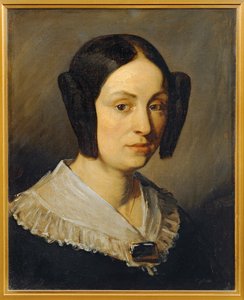 Porträtt av Augustine Fournerie, född Dore (målning på duk) av Jean-Francois Millet