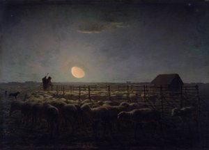 Fårhuset, Moonlight av Jean Francois Millet
