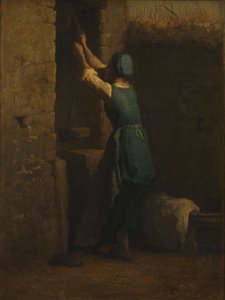 Kvinna vid brunnen