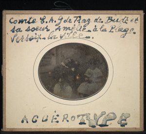 Porträtt av två barn, greve Ernest Andre Gabriel de Traz de Budé och hans syster Amélie av Jean Gabriel Eynard