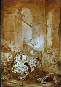 Die Anbetung der Hirten von Jean-Honore Fragonard
