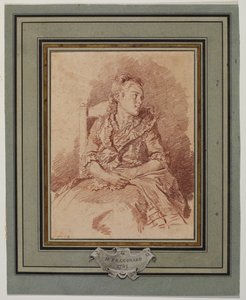 Ung flicka sittande, 1785 av Jean Honore Fragonard