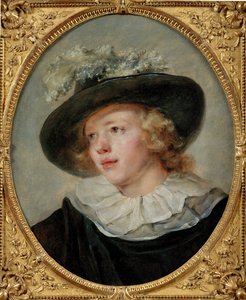 porträtt av en ung man av Jean-Honore Fragonard