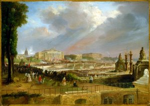 Proklamation der Republik auf dem Portikus der Abgeordnetenkammer, 4. Mai