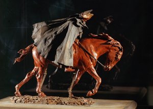 Le voyageur - Reisender im Wind von Jean-Louis Ernest Meissonier