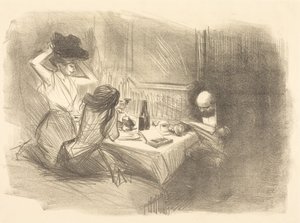 Det privata rummet (femte planschen)