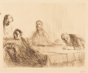 Måltiden i Emmaus (2:a tavlan) (The Supper at Emmaus) (second plate)