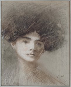 Porträtt av Madame Henri de Régnier, född Marie de Hérédia, 1907 av Jean-Louis Forain