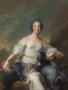 Markisinnan de Baglion som Flora av Jean-Marc Nattier