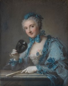 Porträtt av Louise-Geneviève Royer av Jean-Marc Nattier