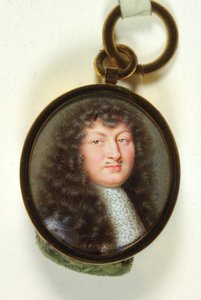 Ludvig XIV (emalj) av Jean Adam Mathieu