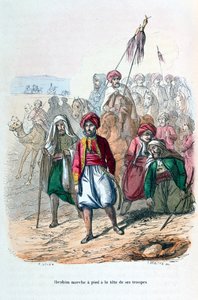 Ibrahim Pasha marscherar vid fronten av sina trupper, 1811-1818 1847