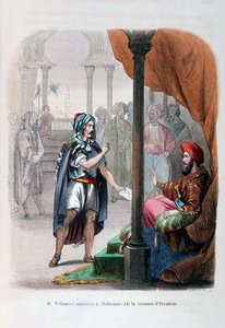 M Vaissière tillkännager Ibrahim Pashas seger till Mehmet Ali, 1818, 1847