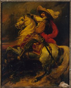 Franska: Ryttarporträtt av Josias, greve av Rantzau (1609-1650), marskalk av Frankrike av Jean Alaux