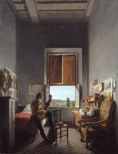 Léon Pallière 1787-1820 i hans rum i Villa Medici, Rom, 1817.