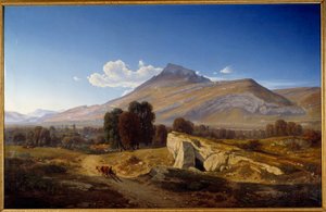 Utsikt över Isere-dalen vid Saint Egreve. Målning av Jean Alexis Achard (1807-1884)