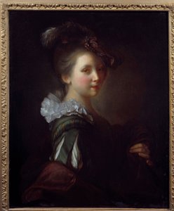Porträtt av kvinnamålning av Jean Alexis Grimou (1680-1740) 1700-talets Toulouse, Musee des Augustins
