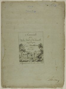 Serenad för violin, viola och cello, komponerad av Ludwig von Beethoven av Jean Andre