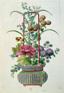 Blomkruka. Gravyr av Jean Antoine Fraisse (1700-talet)