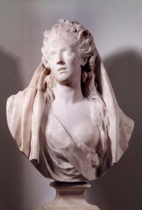 Byst av Sophie Arnould (1740-1802) sångerska representerad i rollen som Iphigenie Sculpture av Jean Antoine Houdon (1741-1828) 1775 Paris, Musee du Louvre av Jean Antoine Houdon