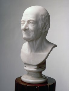 Voltaires byst, ca 1770 (marmor)