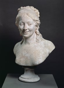 Porträttbyst av Madame Houdon, konstnärens hustru, 1786 (gips)