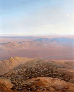 Panoramautsikt över fångsten av Smala av Abd El-Kader, 16 maj 1843