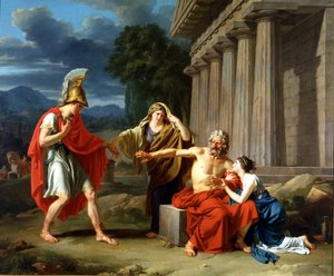 Oidipus i Kolonos av Jean-Antoine-Théodore Giroust