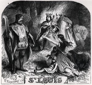 St. Louis gör rättvisa under en ek i Vincennes, från 