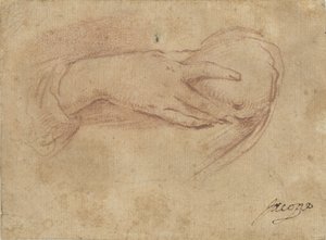 Handen på ett bröst av Jean Antoine Watteau (rejected attribution)