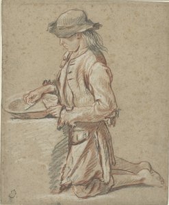 Pojke med vilt i en låda av Jean Antoine Watteau (rejected attribution)