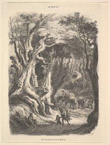 Eine Ansicht im Wald von Morvan, 1837-66 von Jean Antoine Watteau